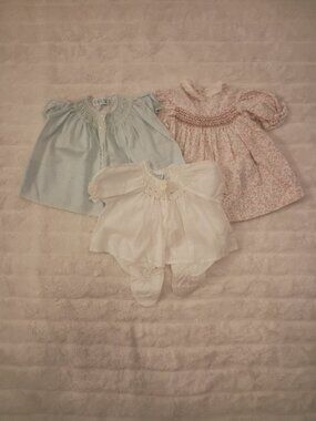 Vintage Little Girls Lot 0-3 Months and 18 Months